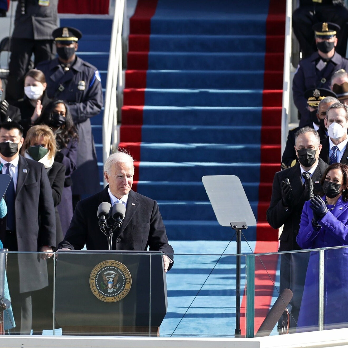 President Joe Biden, Inauguration Day 2021 using PresenterTek